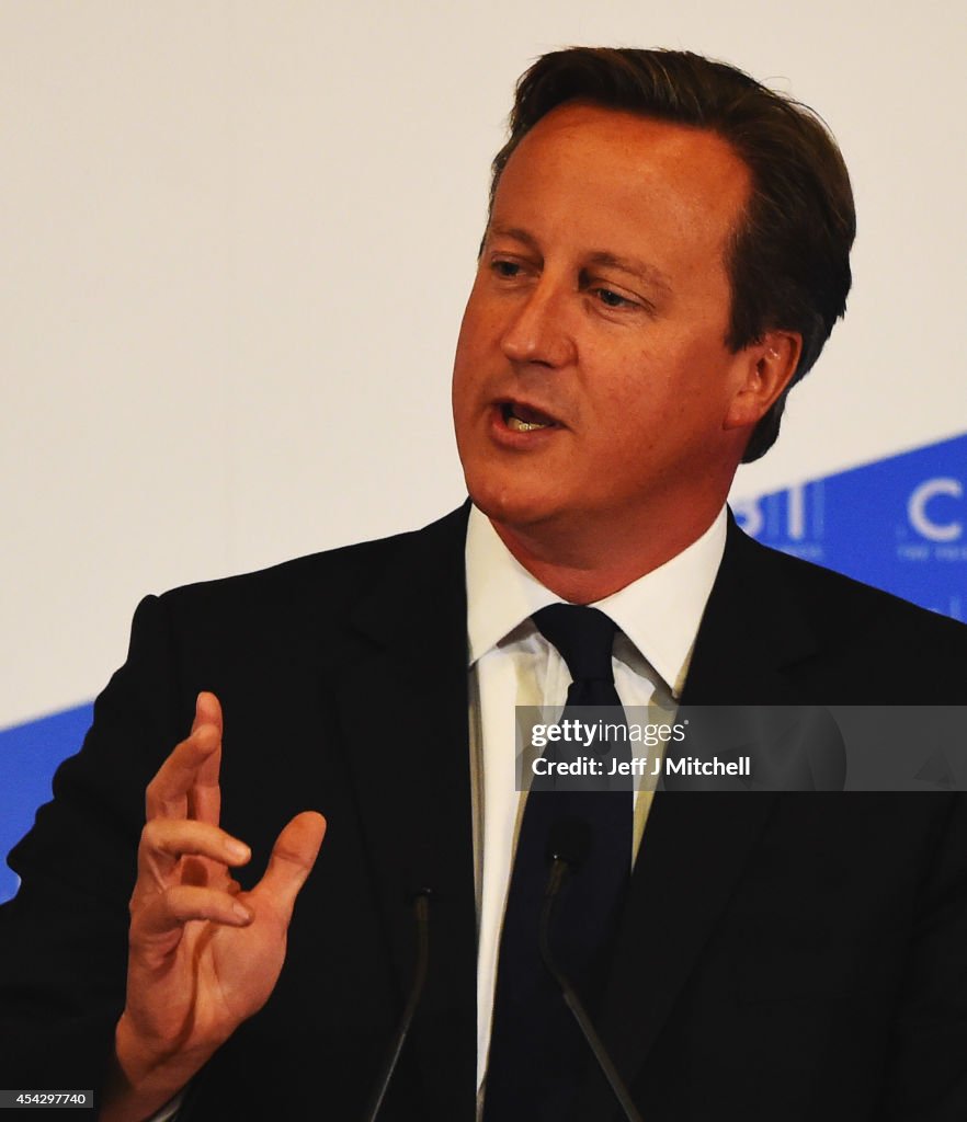 Prime Minister David Cameron Addresses CBI Scotland Dinner