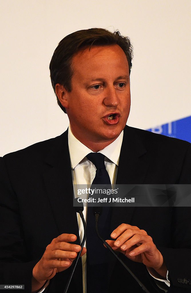 Prime Minister David Cameron Addresses CBI Scotland Dinner