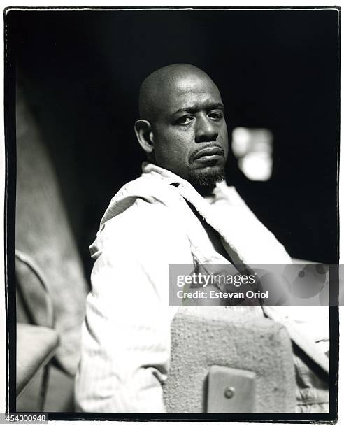 Actor Forest Whitaker poses for a portrait session for a magazine editorial in 2006 at Shepard Fairey's Studio.