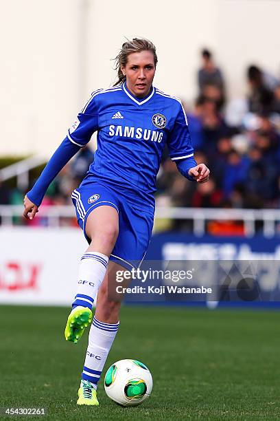 Allie Long of Chelsea Ladies in action during the International Women's Club Championship final match between Chelsea Ladies and INAC Kobe Leonessa...