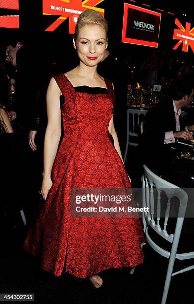 MyAnna Buring attends the Moet Reception at the Moet British Independent Film Awards 2013 at Old Billingsgate Market on December 8, 2013 in London,...