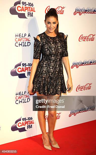 Lisa Snowdon attends on day 2 of the Capital FM Jingle Bell Ball at 02 Arena on December 8, 2013 in London, England.