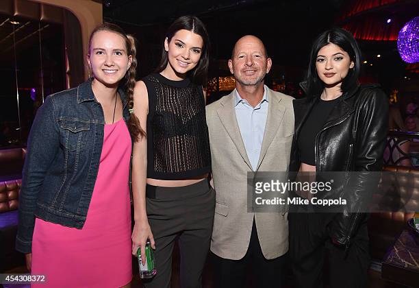 Abigail Galotti, Kendall Jenner, Ron Galotti and Kylie Jenner attend DuJour Magazine's Jason Binn celebrating Kendall and Kylie Jenner's Bruce Weber...