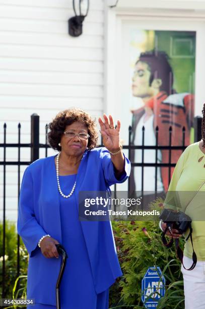 Katherine Jackson attends The Michael Jackson Tribute Festival of the Arts at 2300 Jackson Street, the boyhood home of Michael Jackson, on August 28,...