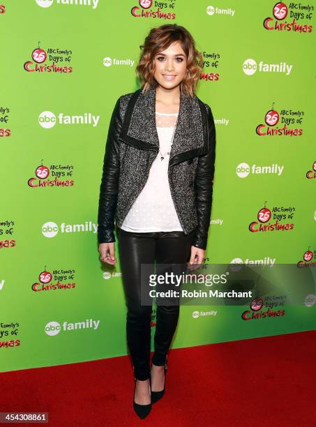 Actress Nicole Gale Anderson attends 25 Days Of Christmas Winter Wonderland event at Rockefeller Center on December 8, 2013 in New York City.