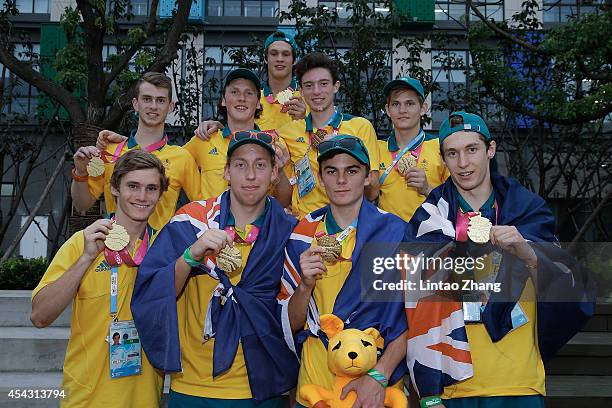 Matthew Bird, Jonathan Bretherton, Max Hendry, Tim Howard, Max Hughes, Alec Rasmussen, Nathanael Stewart, Mackenzie Warne, Corey Weyer of Australian...