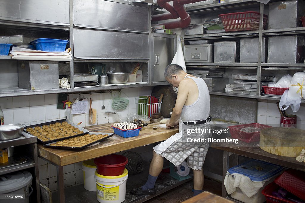 Mooncake Preparation Inside The Luk Yu Tea House As Mid-Autumn Festival Nears