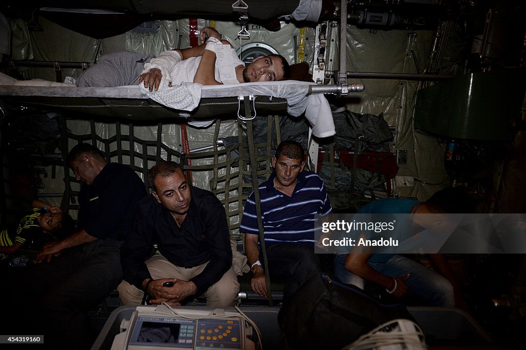 Injured Gazans taken to Turkey