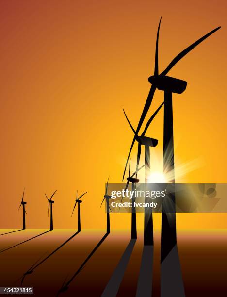 wind turbine - razor blade stock illustrations