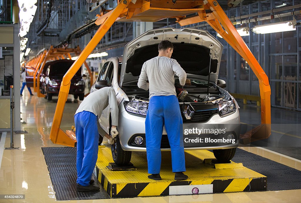 Russian Automobile Manufacture At Renault SA's OAO AvtoVAZ Plant