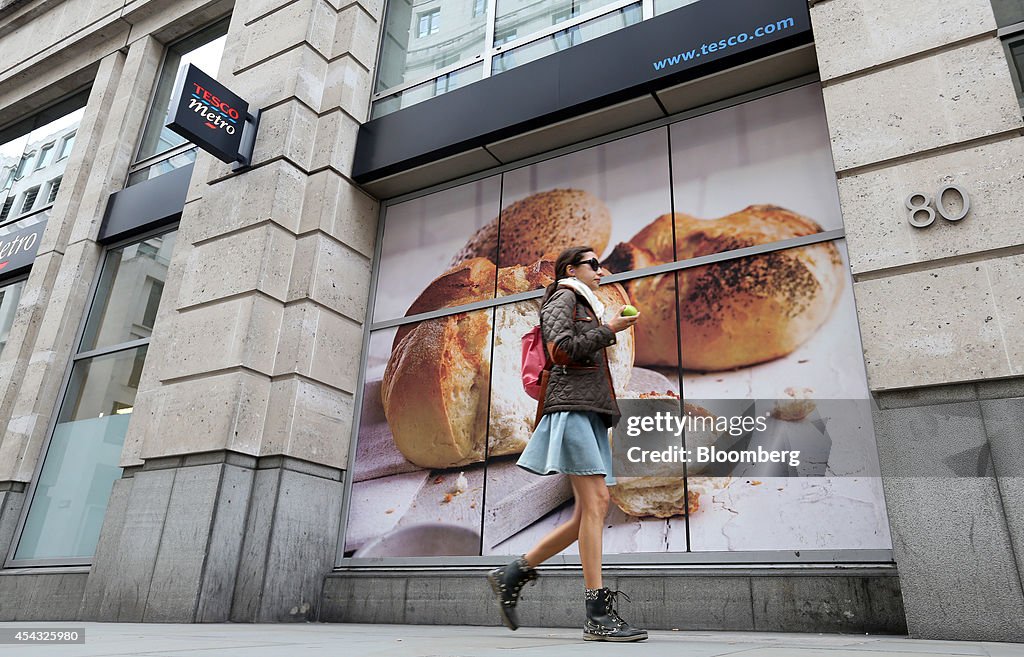 Tesco Plc Stores As Retailer Cuts Dividend 75% On Lower Outlook