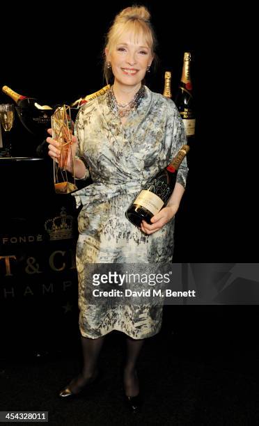 Lindsay Duncan, winner of Best Actress for "Le Week-End", poses backstage at the Moet British Independent Film Awards 2013 at Old Billingsgate Market...
