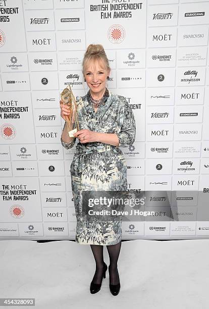 Lindsay Duncan Winner of the Best Actress attends the Moet British Independent Film Awards 2013 at Old Billingsgate Market on December 8, 2013 in...