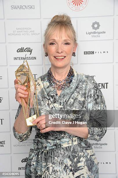 Lindsay Duncan Winner of the Best Actress attends the Moet British Independent Film Awards 2013 at Old Billingsgate Market on December 8, 2013 in...