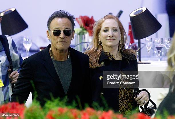 Bruce Springsteen and wife Patti Scialfa attend the 'Gucci Paris Masters 2013' at Paris Nord Villepinte on December 8, 2013 in Paris, France.
