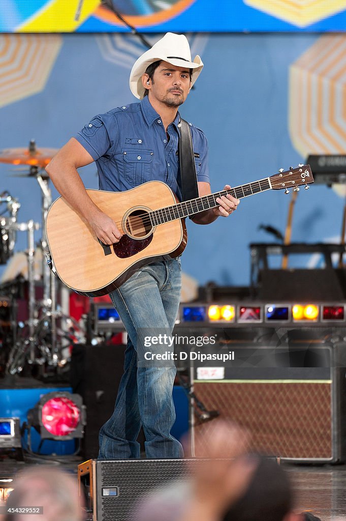 Brad Paisley Performs On ABC's "Good Morning America"