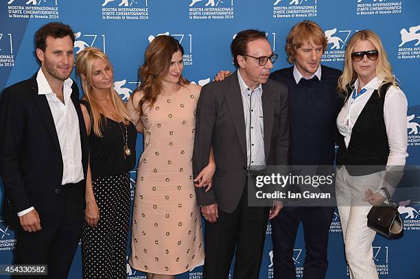 Producers Logan Levy, Holly Wiersma, actress Kathryn Hahn, director Peter Bogdanovich wearing a Jaeger-LeCoultre Master Hometime Aston Martin watch,...