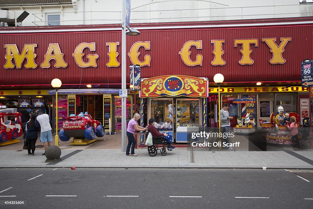 UKIP Leader Nigel Farage and Douglas Carswell Visit Clacton On Sea