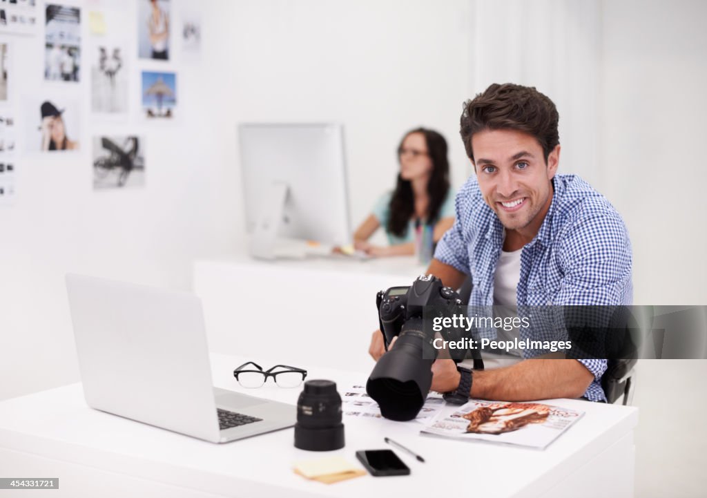 Creative jovem fotógrafos