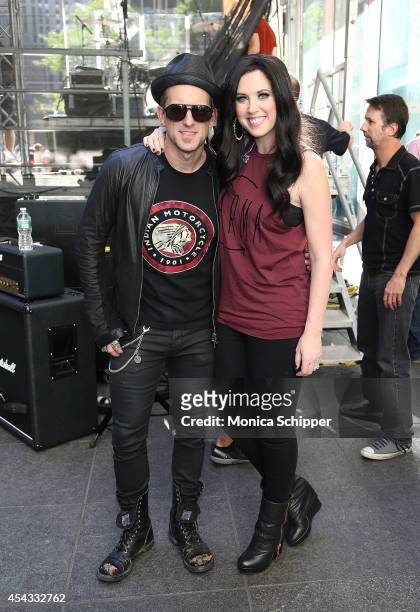 Keifer Thompson and Shawna Thompson, of Thompson Square, attend "FOX & Friends" All American Concert Series outside of FOX Studios on August 29, 2014...