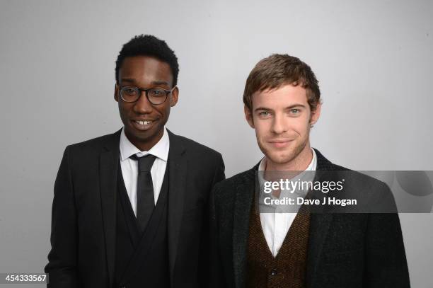 Nathan Stewart Jarrett and Harry Treadaway attends the Moet British Independent Film Awards 2013 at Old Billingsgate Market on December 8, 2013 in...