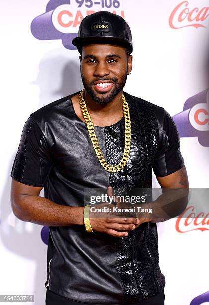 Jason Derulo attends on day 2 of the Capital FM Jingle Bell Ball at the 02 Arena on December 8, 2013 in London, England.