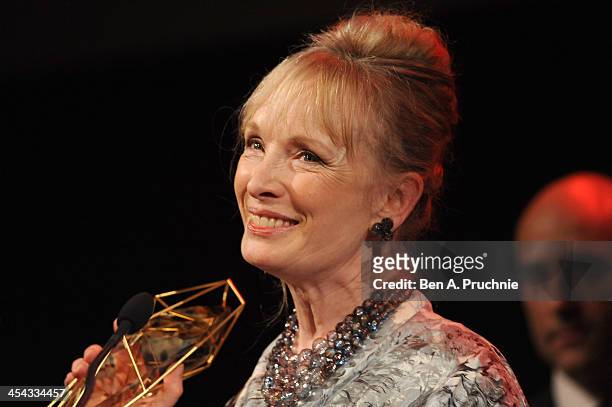 Actress Lindsay Duncan receives the award for Best Actress as she attends the ceremony for the Moet British Independent Film Awards at Old...