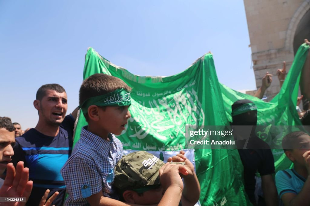 Solidarity protest for Hamas in Jerusalem