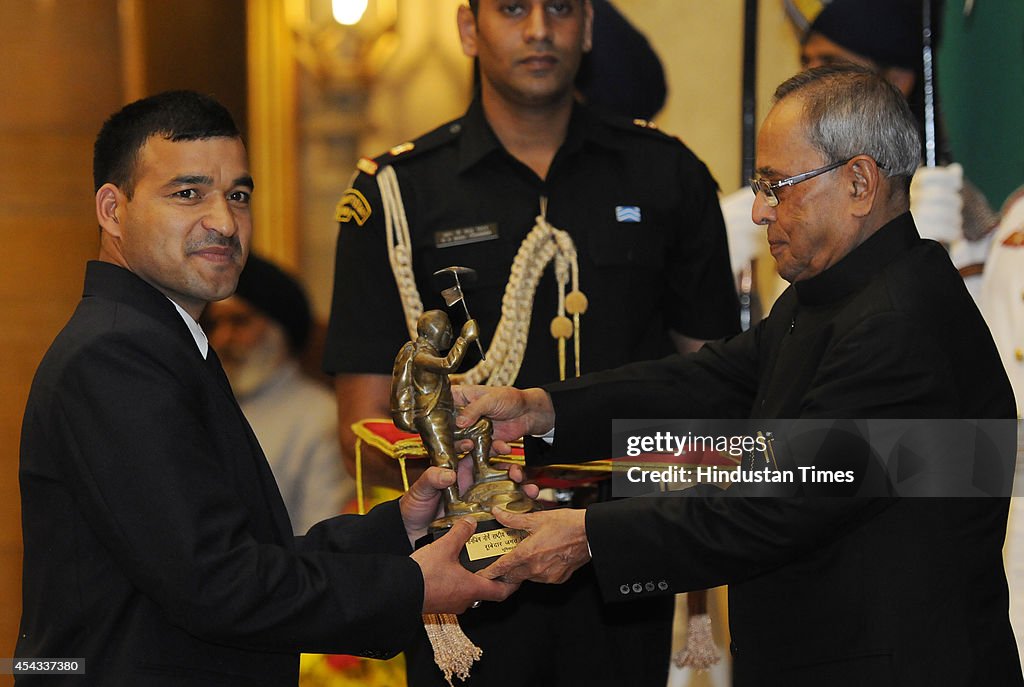 President Pranab Mukherjee Confers National Sports Awards