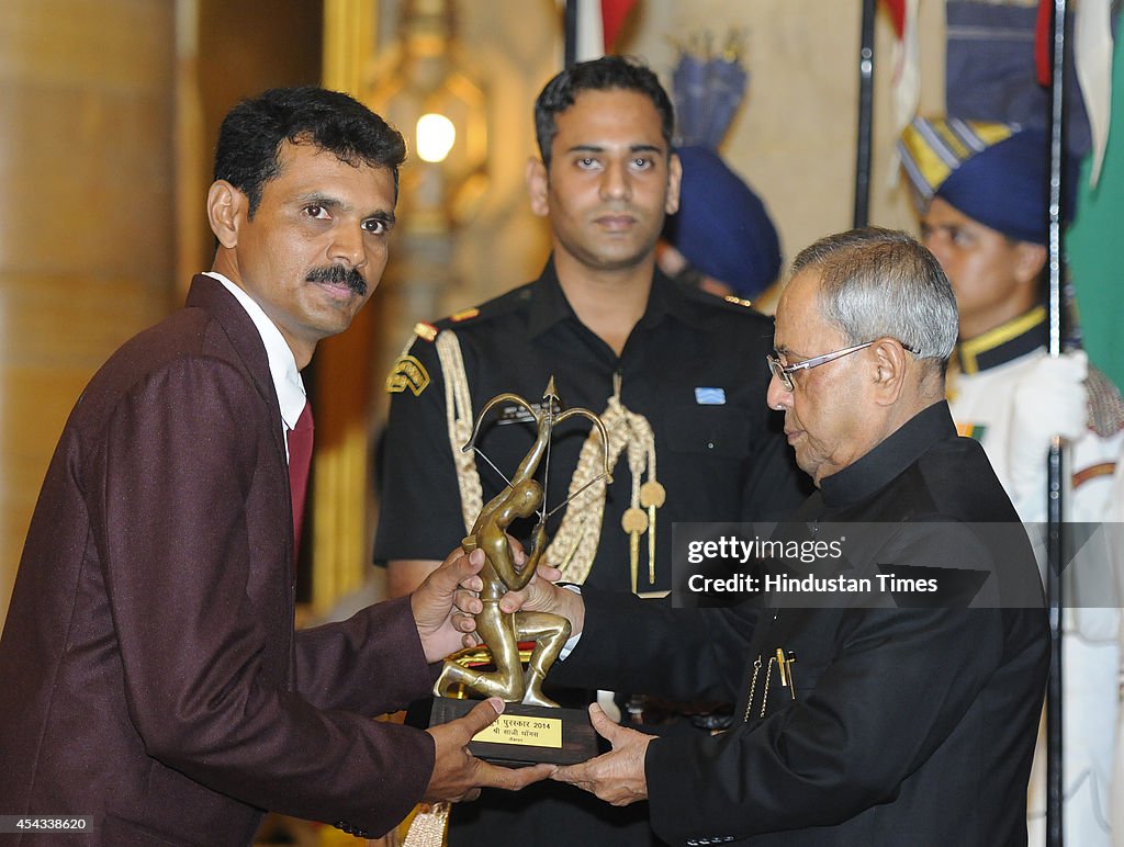President Pranab Mukherjee Confers National Sports Awards