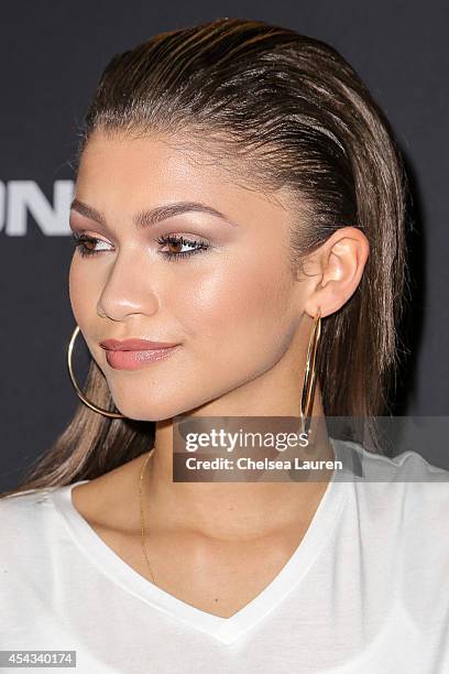 Singer Zendaya Coleman attends Trevor Jackson's Monster 18th Birthday Party at El Rey Theatre on August 28, 2014 in Los Angeles, California.