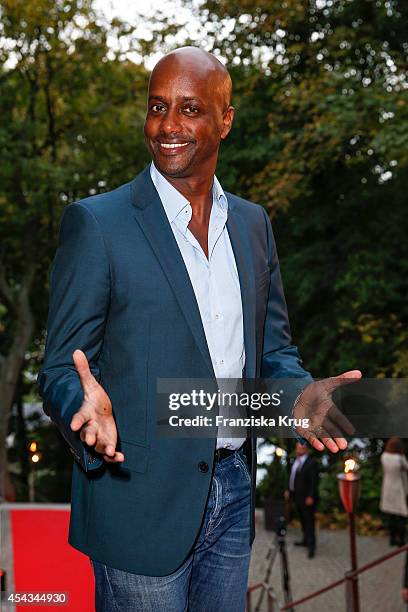 Yared Dibaba attends the 'Nacht der Medien' on August 29, 2014 in Hamburg, Germany.