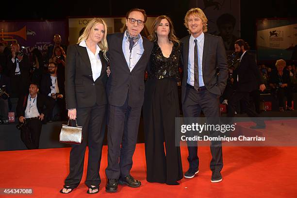 Screenplay Louise Stratten, director Peter Bogdanovich, actress Kathryn Hahn and actor Owen Wilson attends 'She's Funny That Way' Premiere during the...