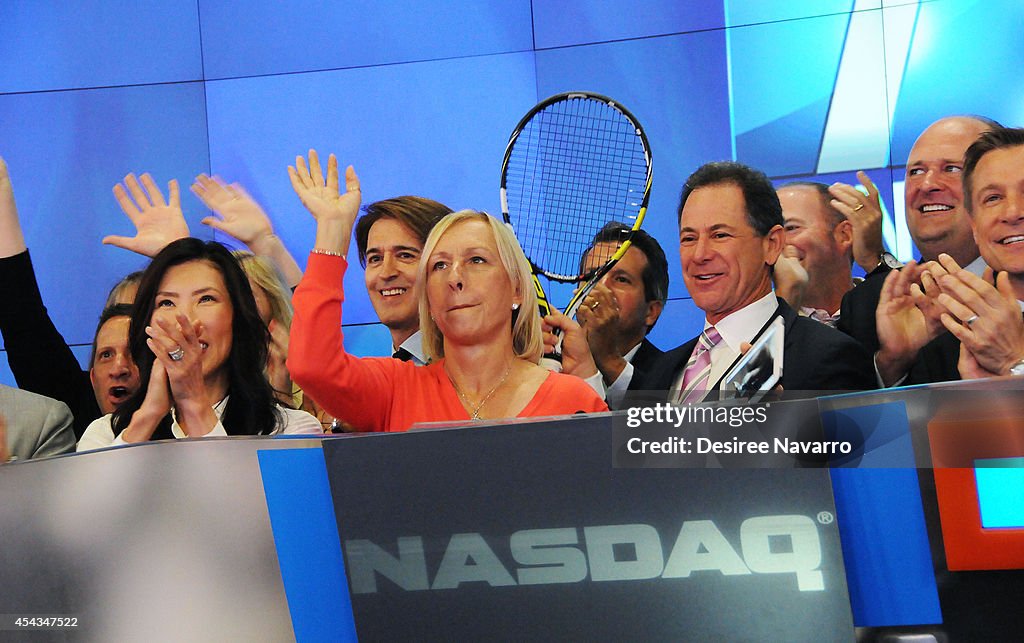 The Tennis Channel Rings The NASDAQ Opening Bell