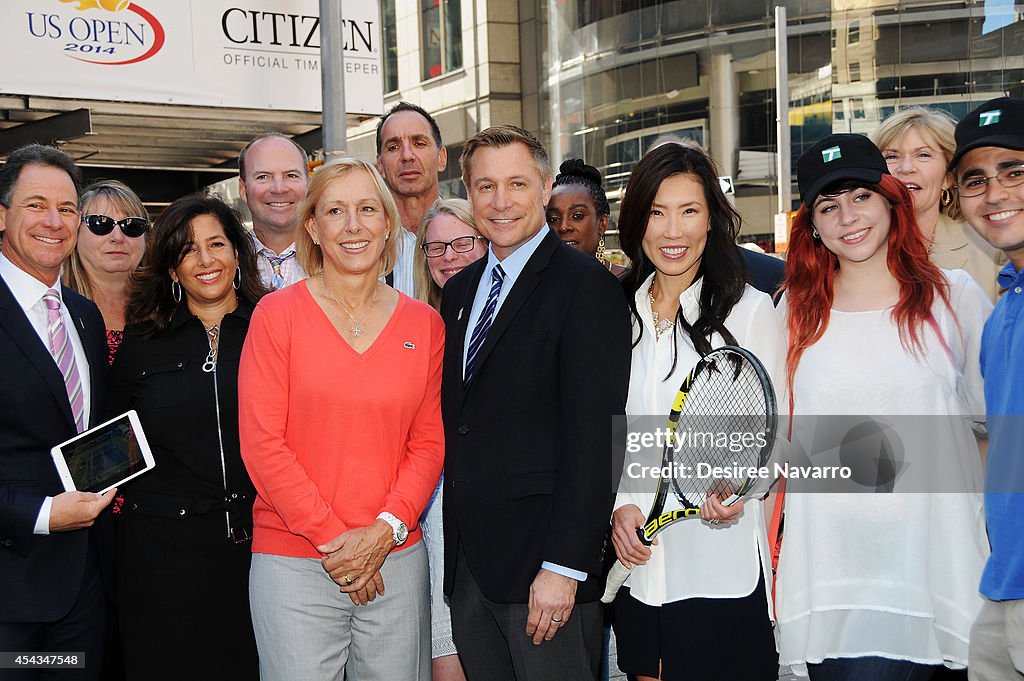 The Tennis Channel Rings The NASDAQ Opening Bell