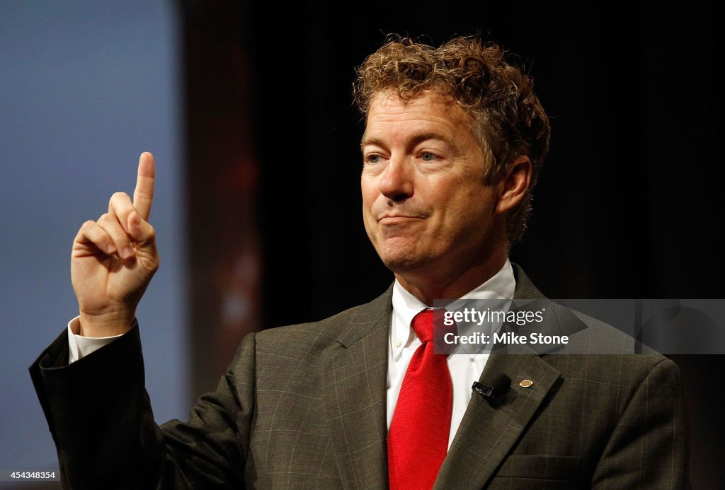 Rand Paul And Rick Perry Address Defending the American Dream Summit