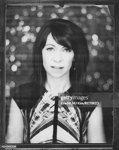 Carrie Preston is photographed at San Diego Comic Con 2014 on July 25, 2014 in San Diego, California.