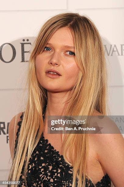 Actress Sophie Kennedy Clark arrives on the red carpet for the Moet British Independent Film Awards at Old Billingsgate Market on December 8, 2013 in...