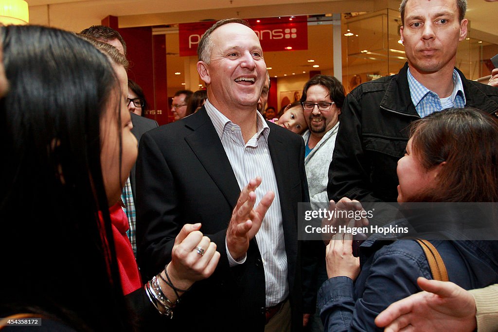 Prime Minister John Key Speaks To The Media