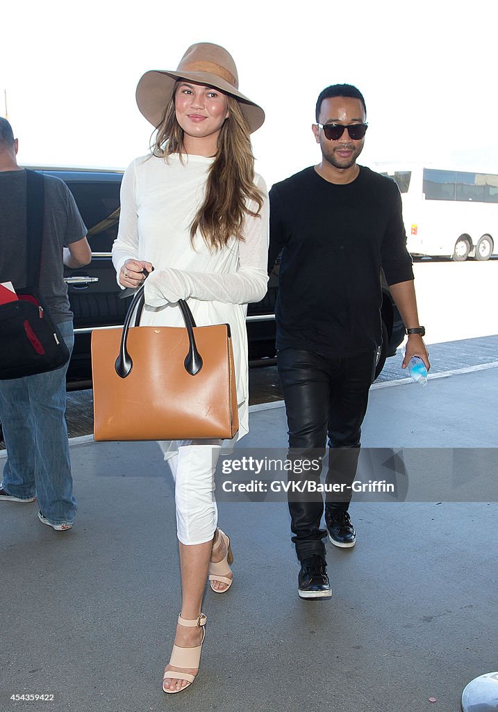 Celebrity Sightings In Los Angeles - August 29, 2014