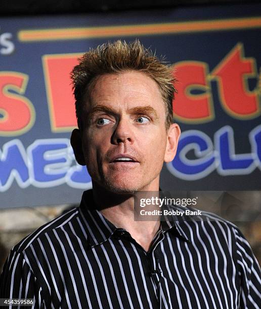 Comedian Christopher Titus performs at The Stress Factory Comedy Club on August 29, 2014 in New Brunswick, New Jersey.