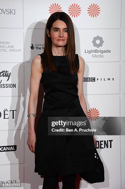 Actress Shirley Henderson arrives on the red carpet for the Moet British Independent Film Awards at Old Billingsgate Market on December 8, 2013 in...