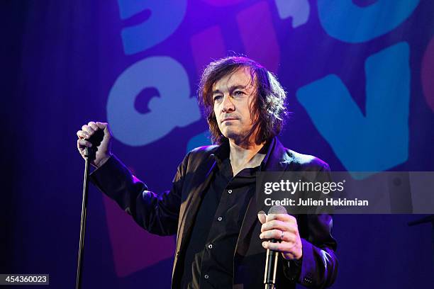 Cali performs on stage during the 50th anniversary celebration of french radio France Inter at La Gaite Lyrique on December 8, 2013 in Paris, France.