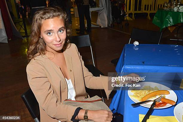 Mathilde Laffont daughter of Patrice Laffont attends the 'Fete A Neu Neu' At Porte De La Muette on August 29, 2014 in Paris, France.