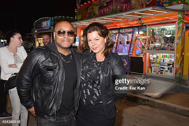 Alibi Montana and Cindy Lopes attend the 'Fete A Neu Neu' At Porte De La Muette on August 29, 2014 in Paris, France.