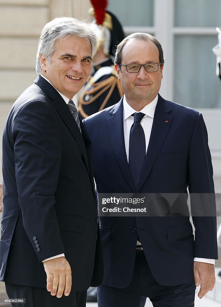 French President Host A Meeting With European Leaders At Elysee Palace In Paris
