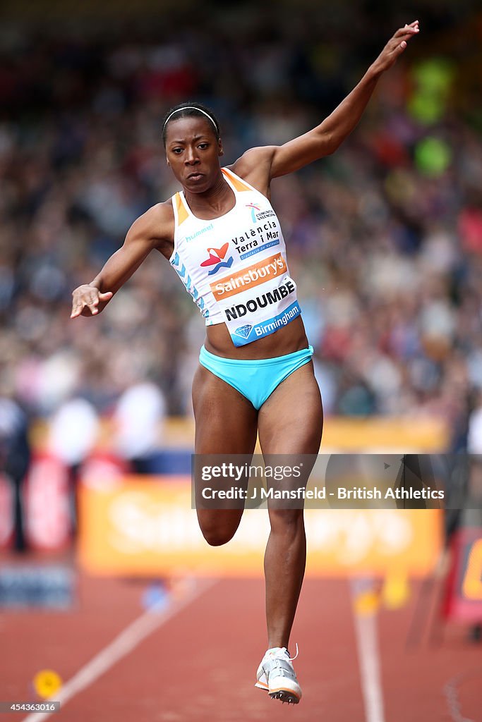 Ruth Ndoumbe of Spain competes in the Women's Triple Jump during