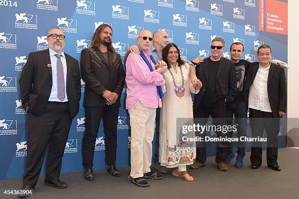 Directors Alex de la Iglesia, Hector Babenco, Warwick Thornton, Guillermo Arriaga, Mira Nair, Amos Gitai, Bahman Ghobadi and Hideo Nakata attend the...