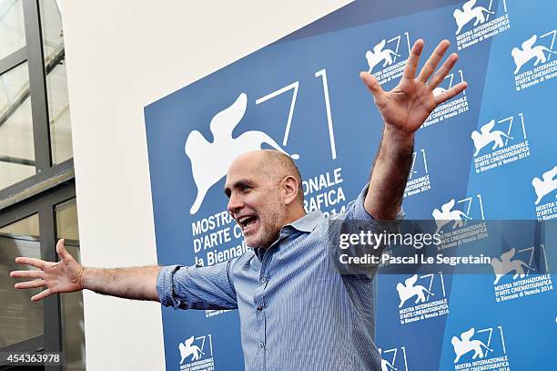 Director Guillermo Arriaga attends the 'Words With Gods' photocall during the 71st Venice Film Festival on August 30, 2014 in Venice, Italy.