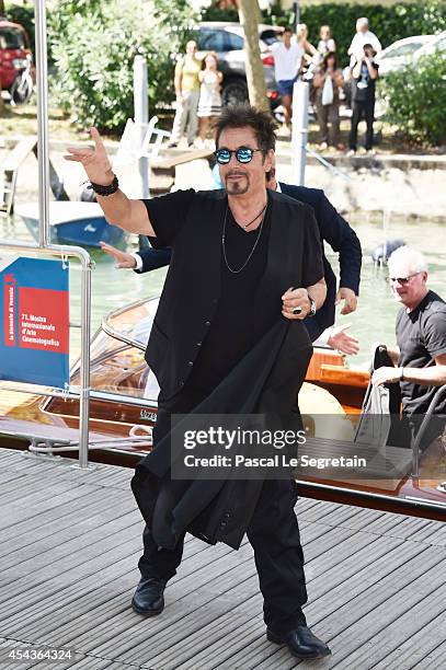 Actor Al Pacino is seen on day four of the 71st Venice International Film Festival on August 30, 2014 in Venice, Italy.